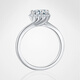 AVHE diamond ring platinum twisted arm round bud 1 carat D color cultivated diamond wedding platinum gift for girlfriend Chinese Valentine's Day Platinum diamond ring - 1 carat cultivated diamond D color/VVS No. 9-20 circle can be remarked
