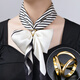 Zuoou small three-ring scarf buckle 2025 new women's high-end multi-functional small square scarf buckle clip shirt streamer buckle gold classic three-ring buckle