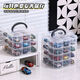 Hot Wheels storage box alloy model car ornaments children's baby pocket car toy car display rack with cover portable - 5 layers 30 grids