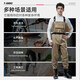 Shengli waders nylon lure fishing waders rice field one-piece overalls rain pants men's jumpsuit 190D khaki BWN69K 45 size