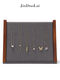 Yusen Yijin Duolai New Pendant Necklace Storage Rack Jewelry Display Props Counter Display Viewing Goods Solid Wood Tray DB90-10 Gentleman Gray