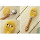 Bear (Bear) rilakkuma stainless steel fork spoon children's tableware portable feeding spoon 3 years old and above brown bear fork spoon