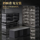 Hualeji installation-free shoe box shoe cabinet folding shoe rack home door shoe storage box one-piece wall artifact transparent plastic black shoe cabinet 2 columns 9 layers 18 grids_can hold 36 pairs of shoes