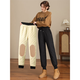 GPHF Japanese thermal cotton pants for women in winter plus velvet and thickening Northeast Harbin cold-proof, waterproof and windproof leggings assault pants black leggings (thickened knee pads) M recommended 80-100Jin Jin equals 0.5 kg