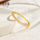 Century Yuan Galaxy shimmer 18K gold ring as a birthday gift for girlfriend, 15# ring, gold weight about 1.13g