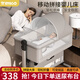 Taimei high crib spliced mobile multi-functional bed portable newborn bed foldable anti-vomiting baby rocking bed cradle crib diaper table + mosquito net