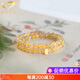 Genomanman gold crystal double circle bracelet to attract wealth and transport natural yellow crystal raw stone beaded bracelet with multiple circles beads 8mm