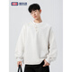 GENIOLAMODE black sweatshirt men's fall fake two-piece contrasting color bottoming shirt Korean style Henry collar top black M