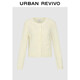 UR2025 new autumn women's casual three-dimensional flower-breasted short knitted cardigan UYL950209