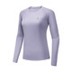 Camel (CAMEL) long-sleeved quick-drying T-shirt women's running fitness round neck sports top C25CAVL6001 Pink Purple L