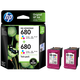 
HP (HP) 680 original ink cartridge 2138 5078 5278 2676 dj2677 2678 3776 printer (color + color) desktop 680 ink cartridge double support set