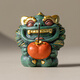 2025 New Chinese Style National Trend Creative Good Persimmon Housewarming Decoration Thread Incense Insert Indoor Aromatherapy Ornament Green Sandstone Color Gold Good Persimmon Wind Lion Ornament_Baweixian Incense Appraisal Pack No Specifications