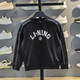 Li Ning children's round neck long-sleeved sweatshirt for boys and girls new loose retro college style pullover sweatshirt top YWDV679 black-2 one size fits all 135