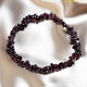 Natural garnet bracelet for women, gravel crystal bracelet, irregular single circle, beauty and blood circulation temperament for women, garnet gravel bracelet