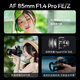 VILTROX AF 85mm F1.4 Pro Z Nikon port full-frame autofocus large aperture mid-telephoto fixed focus portrait lens suitable for ZF Z6III Z5II mirrorless cameras