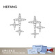 HEFANG He Fang Jewelry Starburst Earrings Elegant Simple Earrings Women's High-end Birthday Gift for Girlfriend