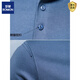 ROMON Henley shirt men's autumn heavyweight t-shirt cotton long-sleeved Henley collar men's business bottoming shirt slim fit top Navy S Weight 100-125 Jin Jin equals 0.5 kg