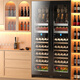 Kelati red wine cabinet constant temperature wine cabinet home 2 meters high large capacity can be embedded in the living room glass door frost-free wine cabinet villa wine cabinet tea preservation cabinet beer and wine display cabinet 2 meters high dual temperature red wine hanging cup ice bar single layer full 270L