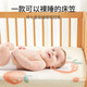 Li Mengsi crib fitted sheet children's spliced bed pure cotton type A baby mattress cover customized for small newborns Orange Cute Rabbit (type A quality, skin-friendly and breathable, comfortable sleep in all seasons) 80*180
