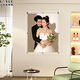 Hong Kong and Vietnam double-sided transparent acrylic wedding photo frame for hanging on the wall, photo development, printing and customization to make a family portrait table, double-sided transparent rounded corners, 6 inches, inner frame 10.2*15.2 cm for hanging