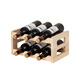 Tanbeiman red wine display rack solid wood red wine rack home creative wine rack wine bottle rack red wine display rack storage wine cabinet decorative ornaments one layer of log color 2 bottles
