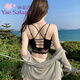 YAE SAKURA Lace Small Camisole Women's Underwear with Autumn Strap Padded Tube Top as Bottoming Black Breast-Wrapped and Beautiful Back Underwear Y-Elegant Black M (80-110Jin Jin is equal to 0.5kg)