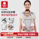 Hug Bear Baby Multifunctional Baby Back Strap Waist Stool Universal for All Seasons Lightweight Front and Back Baby Holding Artifact V29-Mist Gray