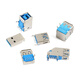YourCeeType-Type A/Type B USB connector socket female socket male patch pin sinking plate soldering wire connector charging port USB-A female 10.0_four-pin patch_curling No Specifications