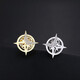 Six-pointed star brooch, men's suit corsage, small collar pin, shirt button, wedding collar flower button, anti-exposure buckle, six-pointed star gold