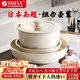 SSIIXX Japanese brand ceramic non-stick pot removable handle pot set portable outdoor frying pan flat bottom cooking pot white 6-piece set ceramic set
