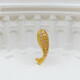 18K gold diamond koi pendant studded with diamonds, shining good luck gift for girlfriend’s birthday, yellow