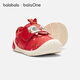 Balabala children's shoes children's toddler shoes baby New Year's season red shoes 2026 spring new baby shoes anti-slip Velcro