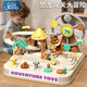 Shantou Lincun Children's Toys Dinosaur Car Adventure Adventure 3 to 6 Years Old Rail Car Boys 2025 New Little Boys Dinosaur Car Adventure Hand-Biting Dinosaur + 2 Dinosaur Cars