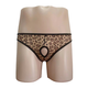 Leopard print men's underwear low-waisted hollow breathable sexy men's thong free pants one size one size