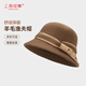 Shanghai Story 2025 New Hat Wool Warm Fisherman Hat Ear Protection Thickened Women's Retro Gift Box Yanyu Jasmine-Camel Adjustable (53-57cm)