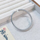 Beijing Gold Trading Center Co., Ltd. Platinum plain ring bracelet, shiny fixed mouth bracelet, about 18g, ring number 56