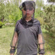 Jie Yintong 2024 Fishing Anti-mosquito Cover Full Body Anti-mosquito Clothing Garden Work Anti-mosquito Clothing Outdoor Travel Camping Black Anti-mosquito Suit L