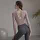 LULULMCCTN Yoga Wear Tops Women's Autumn and Winter New Pilates Professional Training Sports Fitness Suit 2025 New Long Sleeve Lotus Purple Long Sleeve S