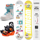 WS SnowboardsWS Snowboard Kinder Snowboard Set Komplettset Skischuhe Bindungen Snowboard Set Kinder und Jugendliche Snowboard E1 Set 90cm