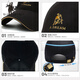 Larlen Paul Men's Hat Pure Cotton Spring and Autumn New Trendy Brand Baseball Cap Women's Fashion Casual Versatile Sunshade Duck Tongue Calf Style - Black (Gold Thread Embroidery)