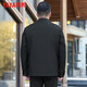 YAYA (YAYA) middle-aged and elderly down jacket men's winter business casual cadre wear lapel jacket dad wear warm jacket JH black 2XL 185/100A