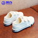 Pull back children's shoes children's canvas shoes autumn new boys and girls Velcro casual sneakers HL3325A white 32