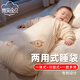 Smile Baby Baby Sleeping Bag Autumn and Winter Style Thickened Cotton Liner Small Month-old Pure Cotton Children's Anti-Kick Quilt Baby Sleeping Bag Spring and Autumn Style Dual-Purpose Thickened Style 100% Cotton Liner Net Length 90cm (You can buy it if you are about 80cm tall, and the extension bag can be used up to 3-5 years old)