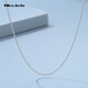 Miss JuJu pt950 platinum necklace for women, white gold ball bead chain, plain chain with pendant sweater chain, weight 3.5-3.7g, length 38+2cm, thickness about 1.1mm