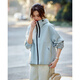 TERRE BLEUE Short Jacket Autumn 2025 New Women's High-Quality Loose Small Fashionable Casual Versatile Top