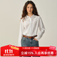 ELAND shirt women's gentle style lapel long-sleeved top 2025 autumn new style ivory/white (39) Ivory M /165