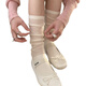 VCICTIOLIA Jeju Island girls ballet style socks women's mid-calf socks white semi-transparent summer thin calf pile socks calf milky white 2 pairs one size fits all