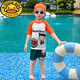 G.DUCKKIDS boys Nezha swimsuit split swimsuit summer 2025 new children's quick-drying children's sun protection baby boy swimsuit Nezha swimsuit 120 cm