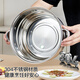 KEGOO 304 stainless steel steamer three-layer 30cm steaming dual-purpose soup pot visible lid steamer household KG576