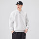 Xiaohongshu's popular Xiaohongshu's popular sweatshirt for men in spring and autumn heavyweight Henry collar bottoming shirt loose trendy splicing light gray M MM120Jin Jin is equal to within 0.5 kg